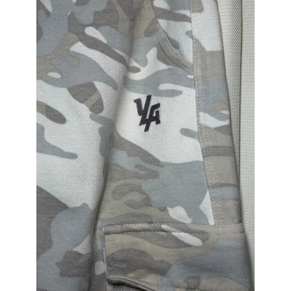 YoungLA Cargo Jogger Sweatpants Men's Small White Gray Camo Tactical Athletic